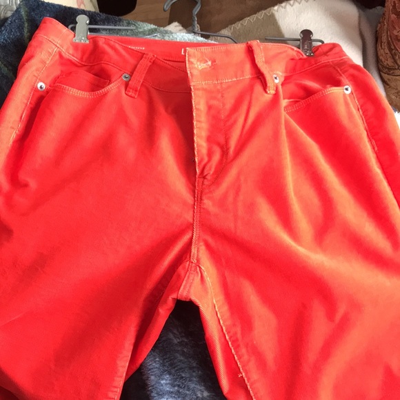 Loft red corduroy 5 pocket jeans - Picture 4 of 5